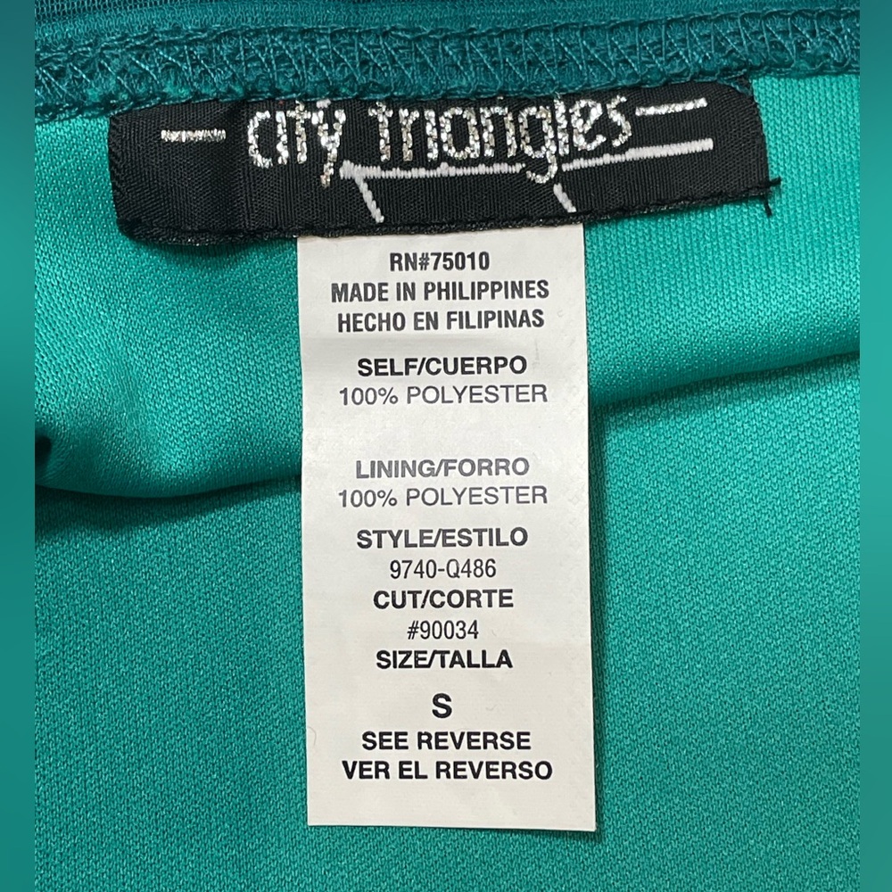 Y2K Vintage Women's Deep Teal Blue Dress Fairycore Balletcore Sequins Size Small - Picture 11 of 15